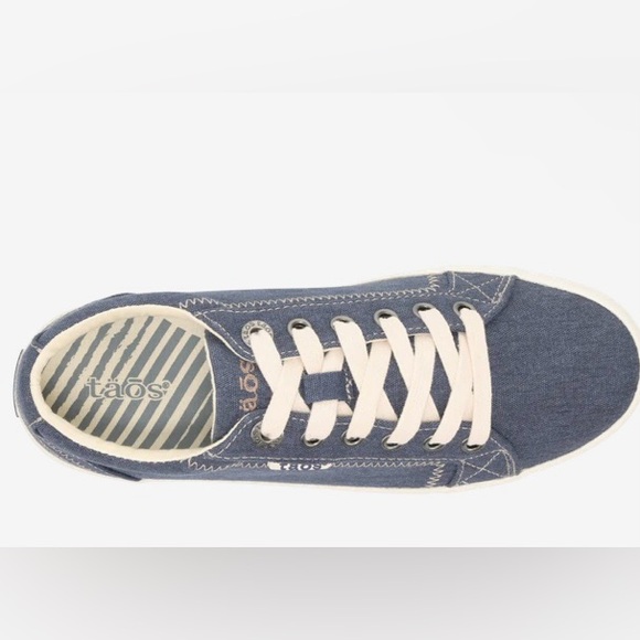 täōs blue wash canvas women’s sneakers size 9.5 EU 40 Taos footwear - Picture 4 of 15